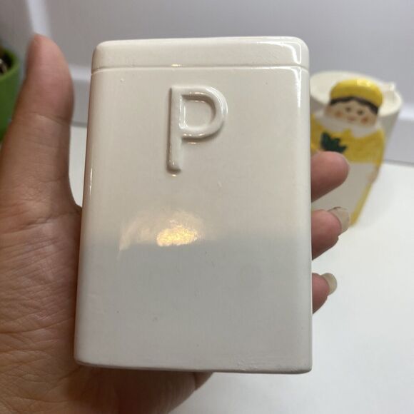 Vtg."The Tastesetter" Salt Pepper Shakers Farmer & Wife Cottagecore - Picture 4 of 11